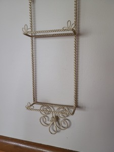 lot 41 image: Two White Metal Plate Display Holders