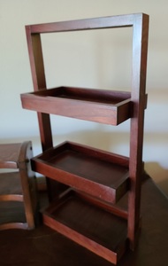 lot 52 image: Two Wooden Shelves