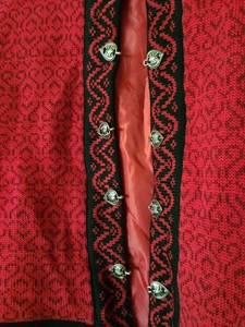lot 57 image: Red And Black Womens Wool Windfjord Sweater