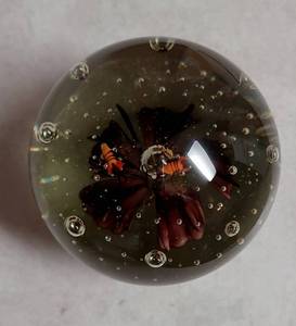 lot 61 image: Lot Of 2 Colorful Paperweights