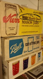 lot 65 image: Lot Of 8 Cases of Canning Jars