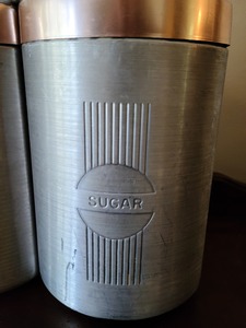 lot 98 image: Vintage Storage Canisters