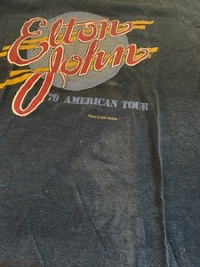lot 110 image: Vintage Elton John Tshirt