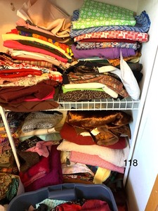 lot 118 image: Large Lot of Fabric