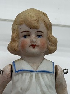 Hertwig Antique Molded Clothes and Hair Male Doll
