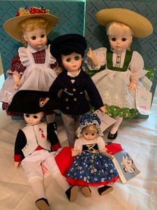 Lot of Five Madame Alexander Dolls with Boxes
