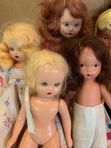 Lot of Five Small Storybook Dolls
