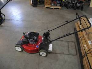lot 49 image: 22 in. Kohler High Wheel Variable Speed Gas Walk Behind Self Propelled Lawn Mower