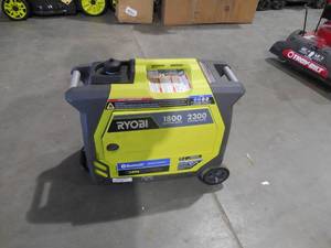 lot 155 image: RYOBI Bluetooth 2,300 Starting Watt Super Quiet Gasoline Powered Digital Inverter Generator
