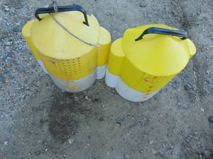 lot 19 image: (2) Minnow Buckets
