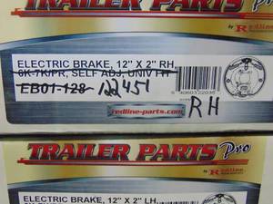 lot 65 image: 12x2 Electric Brake Backer Plates