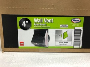 lot 50 image: Master Flow  4 in. Round Wall Vent (6 pack)