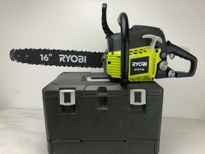 lot 8 image: Ryobi 16 2-Cycle Gas Chainsaw with Heavy-Duty Case