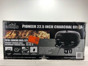 lot 39 image: RiverGrille Pioneer 22.5 Charcoal Grill in Black