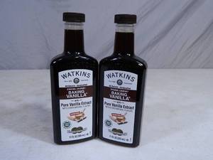 lot 20 image: 2 New Bottles of Watkins Vanilla