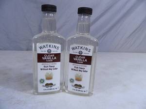 lot 41 image: 2 New Bottles of Watkins Clear Vanilla