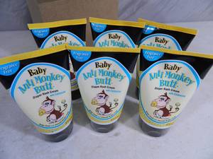 lot 45 image: 6 New Tubes of Baby Anti Monkey Butt Diaper Rash Cream