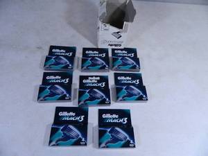 lot 49 image: 8 New Boxes of Gillette Mach 3 Razor Cartidges