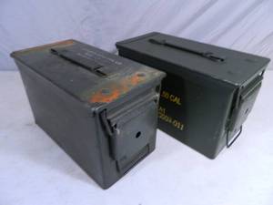 lot 53 image: Pair of 50 Cal. US Military Ammo Cans