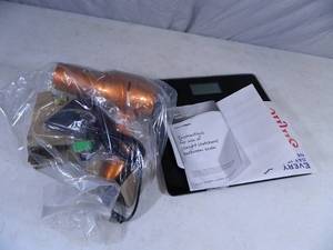 lot 62 image: New Conair Weight Watchers Scale and New Conair Hairdryer