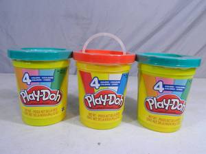 lot 70 image: 3 New Large Play-Doh Buckets