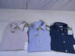 lot 80 image: 3 New Small Dress Shirts