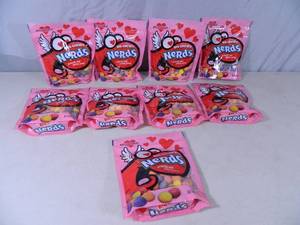 lot 111 image: 9 New Resealable Bags of Big Chewy Nerds