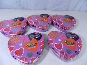 lot 144 image: 5 New Tins Full of Candy