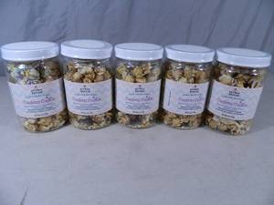 lot 145 image: 5 New Containers of Caramel Corn Clusters