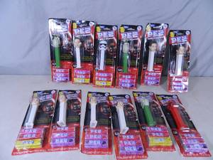 lot 168 image: 12 New Star Wars Pez Dispensers with Candy