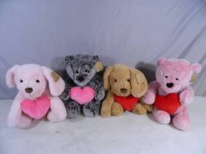 lot 209 image: 4 New Animal Adventures Plush Animals