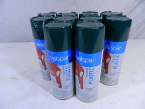 lot 224 image: 10 New Cans Valspar Spray Paint
