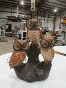lot 129 image: Owl Lamp