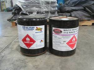 lot 294 image: Racing Fuels in containers