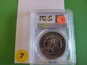 lot 7 image: 1881-S Morgan Dollar PCGS MS 65