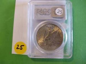 lot 25 image: 1922 Peace Dollar PCGS MS 64