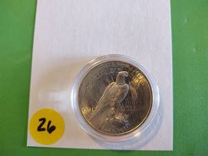 lot 26 image: 1922 BU Peace Dollar