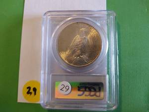 lot 29 image: 1925 Peace Dollar PCGS MS 64