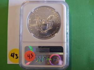 lot 43 image: 2018 Early Releases American Silver Eagle NGC MS 70