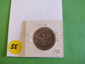 lot 55 image: 1906-D Barber Half Dollar