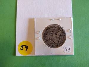 lot 59 image: 1907-D Barber Half Dollar