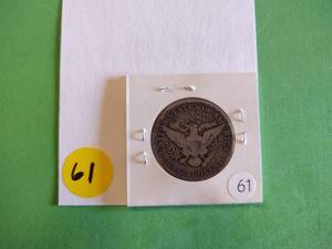 lot 61 image: 1908 Barber Half Dollar