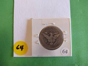 lot 64 image: 1908-S Barber Half Dollar
