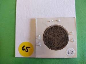lot 65 image: 1909 Barber Half Dollar