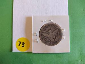 lot 73 image: 1914-S Barber Half Dollar