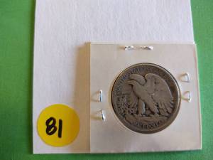 lot 81 image: 1928-S Walking Liberty Half Dollar