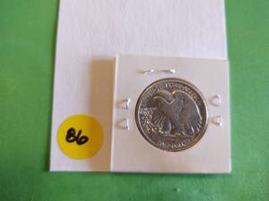 lot 86 image: 1937 Walking Liberty Half Dollar