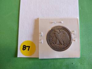lot 87 image: 1939-D Walking Liberty Half Dollar