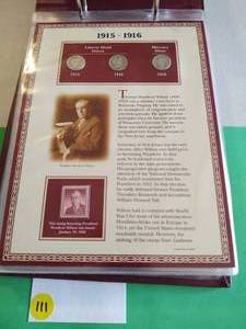 lot 111 image: Early 20th Century Ten-Cent Coins Album with Comm. Stamps
