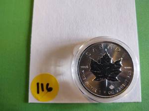 lot 116 image: 2017 Canada BU .9999 1oz. Silver Maple Leaf